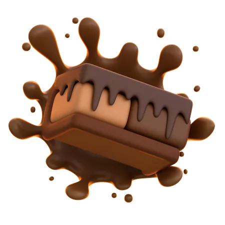 Chocolate Sandwich Ice Cream  3D Icon