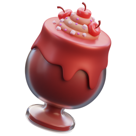 Chocolate Shake  3D Icon
