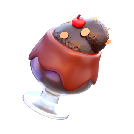 Chocolate Shake  3D Icon