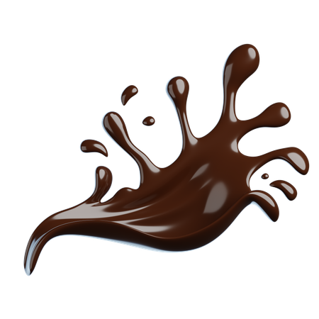 Chocolate Splash  3D Icon