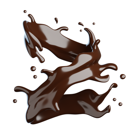 Chocolate Splash  3D Icon