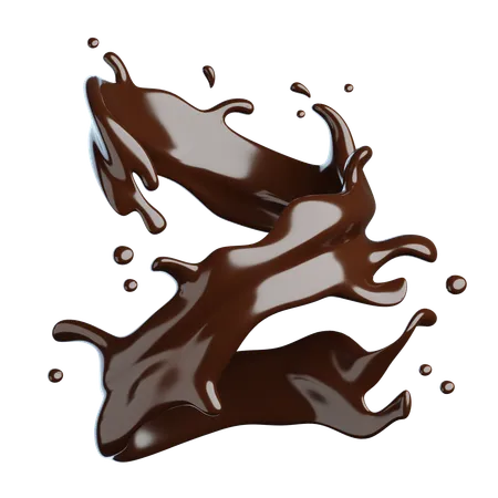 Chorrito de chocolate  3D Icon
