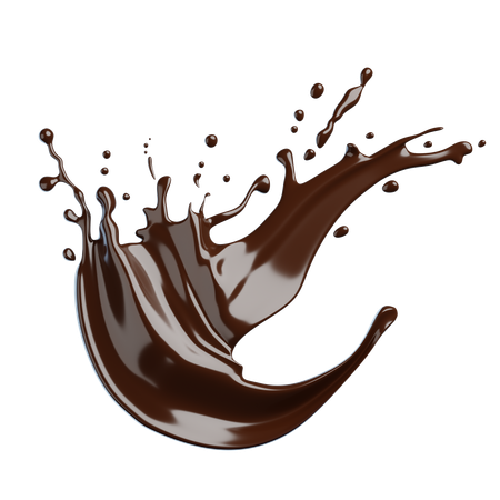 Chocolate Splash  3D Icon