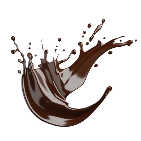 Chocolate Splash  3D Icon