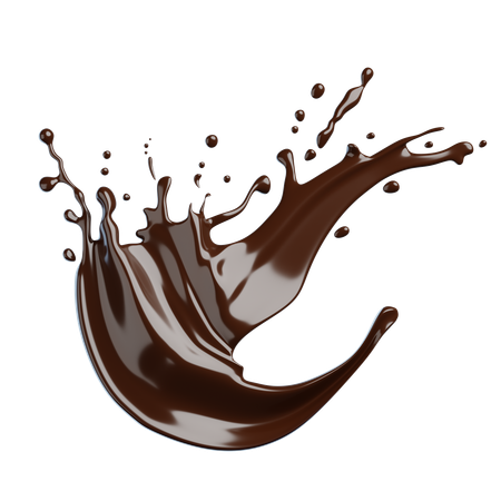 Chocolate Splash  3D Icon