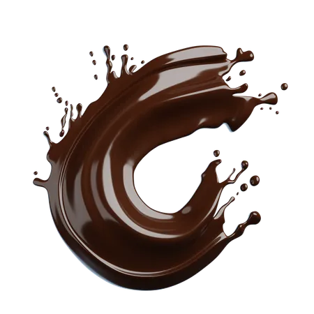 Chocolate Splash  3D Icon