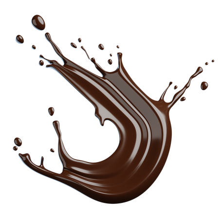 Chocolate Splash  3D Icon