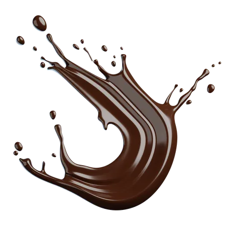 Chocolate Splash  3D Icon