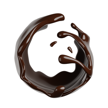 Chocolate Splash  3D Icon