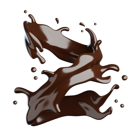 Chocolate Splash  3D Icon