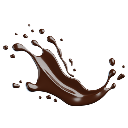 Chocolate Splash  3D Icon