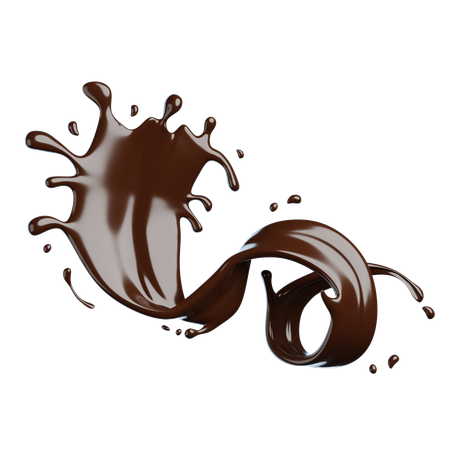 Chocolate Splash  3D Icon