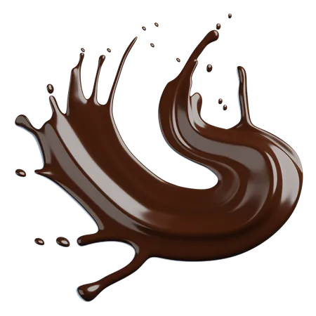 Chocolate Splash  3D Icon