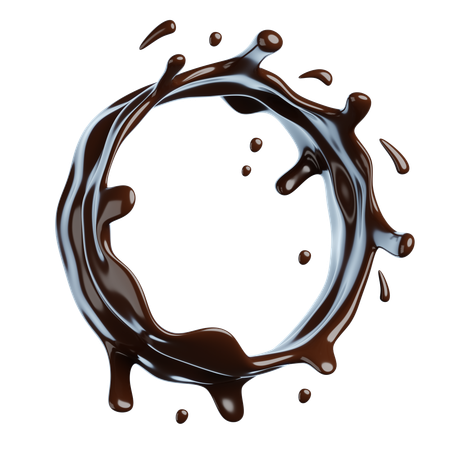 Chocolate Splash  3D Icon