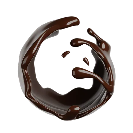 Chocolate Splash  3D Icon