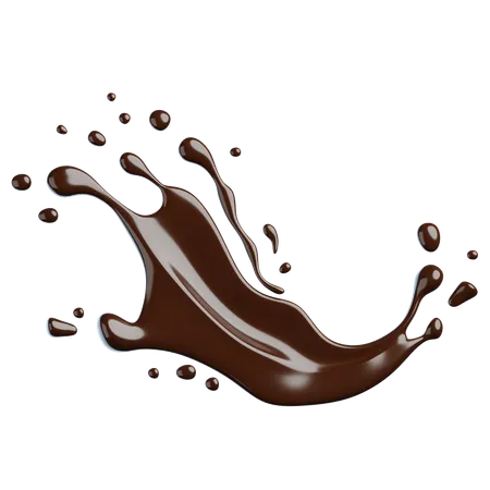 Chocolate Splash  3D Icon