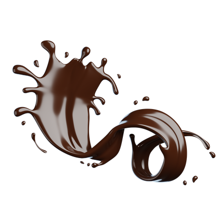 Chocolate Splash  3D Icon