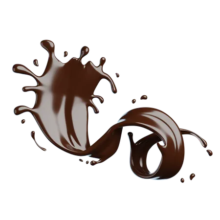 Chocolate Splash  3D Icon