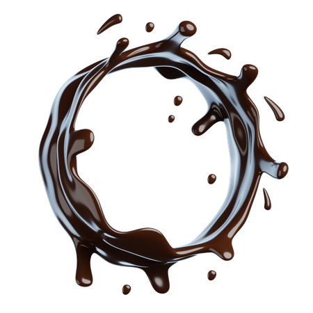 Chocolate Splash  3D Icon