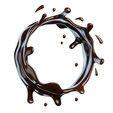 Chocolate Splash  3D Icon