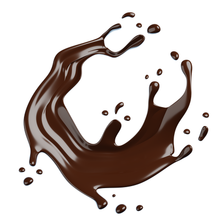 Chocolate Splash  3D Icon