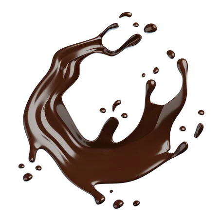 Chocolate Splash  3D Icon