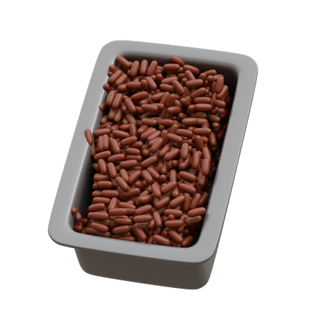 Chocolate Sprinkles Topping  3D Icon
