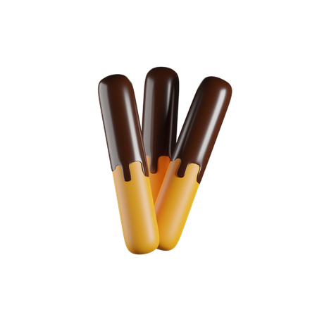 Chocolate Stick  3D Icon