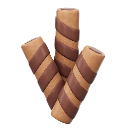 Chocolate Stick  3D Icon