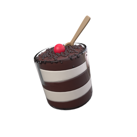 Chocolate Tiramisu  3D Icon