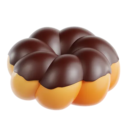 Chocolate Topped Dessert  3D Icon