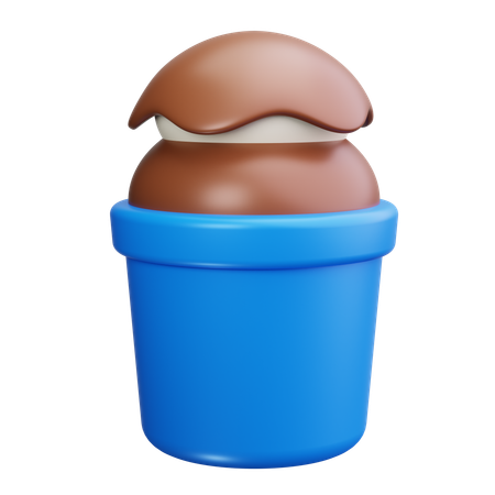 チョコレートトッピング  3D Icon