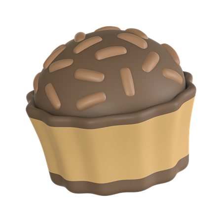 Chocolate Truffle  3D Icon