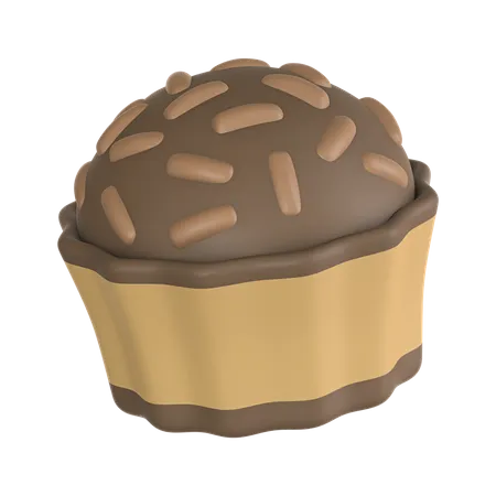 Chocolate Truffle  3D Icon