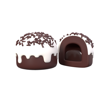 Chocolate Truffles  3D Icon