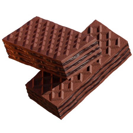 Chocolate Wafer  3D Icon