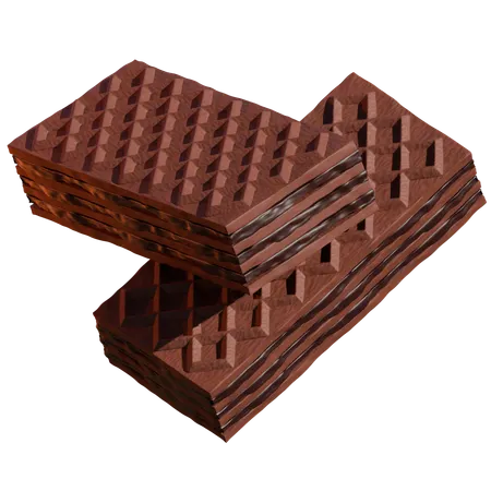 Chocolate Wafer  3D Icon