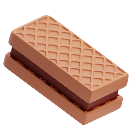 Chocolate Wafer  3D Icon