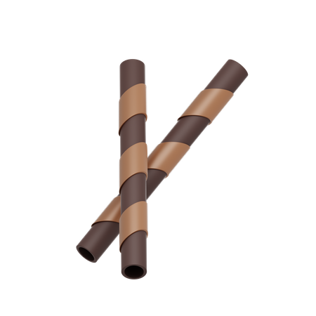 Chocolate Wafer Stick  3D Icon