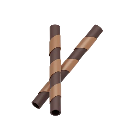 Chocolate Wafer Stick  3D Icon