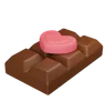 Chocolate With Heart Shape Chocolate