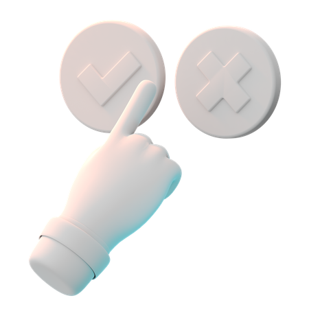 선택  3D Icon