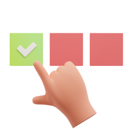 선택  3D Icon