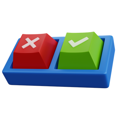 Choice Button  3D Icon