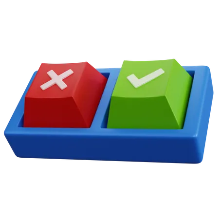 Choice Button  3D Icon