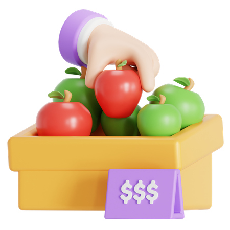 Choose fruits  3D Icon