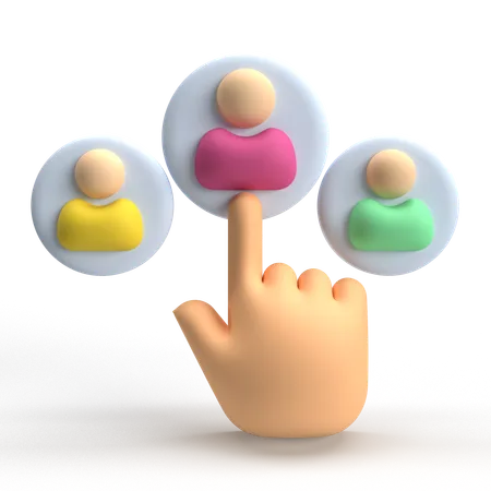 Choose People  3D Icon