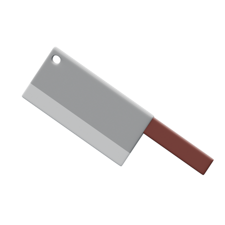 Chop knife  3D Illustration