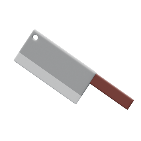 Chop knife 3D Illustration