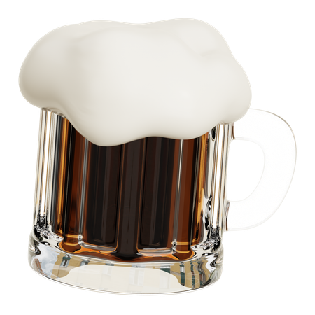 Tasse en verre de bière  3D Icon